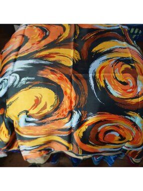 Nubrella Scarf Swirl Abstract Art Design Square Multicolored Square 26"